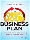 Cover image for The One-Hour Business Plan